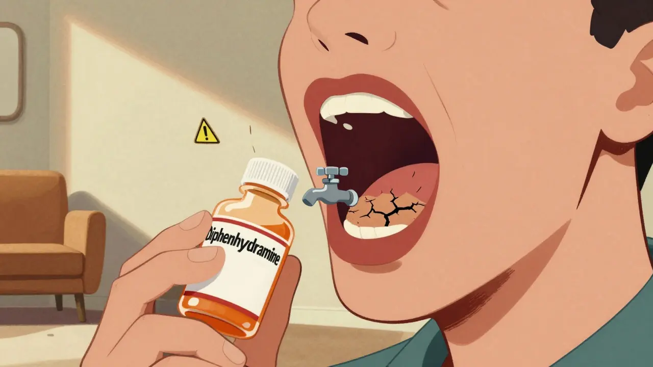 Anticholinergic Effects of Antihistamines: Dry Mouth, Constipation, Urinary Issues