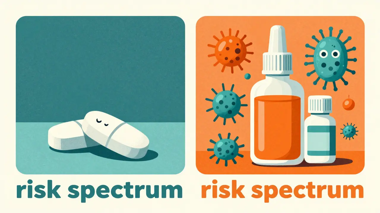 Comparison of a stable pill versus bacteria-prone liquid medicines